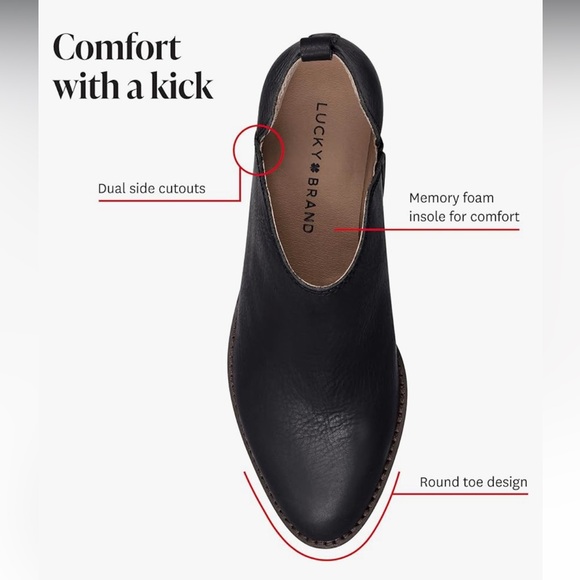 Lucky Brand Women's Fayth2 Bootie / Boot Size 8.5 Black - Picture 9 of 9